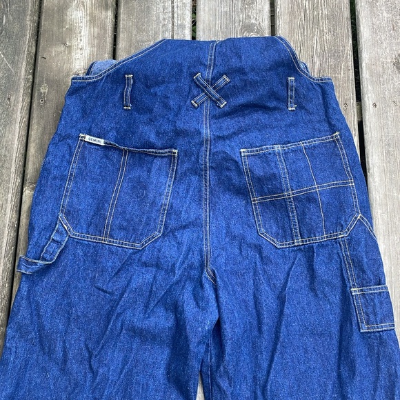 Vintage Gemini Jeans Denim Jean Overalls Coveralls Unisex - Picture 10 of 15